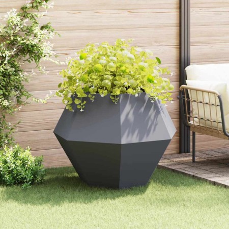 Jardinera Antracita 100 x 100 x 80 cm Acero en Macetas y jardineras | Comprar online en Foru.es