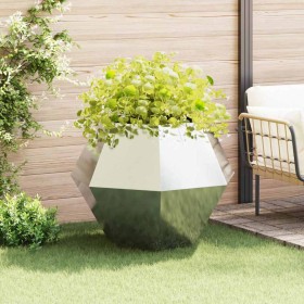 Jardinera Plateado 100 x 100 x 80 cm Acero inoxidable en Macetas y jardineras | Comprar online en Foru.es