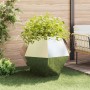 Jardinera 2 pcs Plateado 100 x 100 x 80 cm Acero inoxidable en Macetas y jardineras | Comprar online en Foru.es