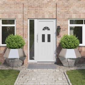 Jardinera 2 pcs Plateado 100 x 100 x 80 cm Acero Galvanizado en Macetas y jardineras | Comprar online en Foru.es