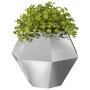 Jardinera 2 pcs Plateado 100 x 100 x 80 cm Acero Galvanizado en Macetas y jardineras | Comprar online en Foru.es