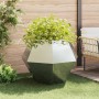 Jardinera 2 pcs Plateado 100 x 100 x 80 cm Acero Galvanizado en Macetas y jardineras | Comprar online en Foru.es