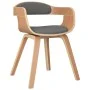 Silla de comedor 2 uds madera curvada y tela gris claro de vidaXL, Sillas de comedor - Ref: Foro24-3092381, Precio: 302,63 €,...