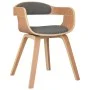 Silla de comedor 4 uds madera curvada y tela gris claro de vidaXL, Sillas de comedor - Ref: Foro24-3092387, Precio: 601,87 €,...