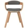 Silla de comedor 4 uds madera curvada y tela gris claro de vidaXL, Sillas de comedor - Ref: Foro24-3092387, Precio: 601,87 €,...