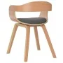 Silla de comedor 4 uds madera curvada y tela gris claro de vidaXL, Sillas de comedor - Ref: Foro24-3092387, Precio: 601,87 €,...