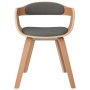 Silla de comedor 6 uds madera curvada y tela gris claro de vidaXL, Sillas de comedor - Ref: Foro24-3092393, Precio: 957,65 €,...