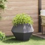 Jardinera Negro 75 x 75 x 60 cm Acero en Macetas y jardineras | Comprar online en Foru.es