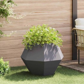 Jardinera Negro 75 x 75 x 60 cm Acero en Macetas y jardineras | Comprar online en Foru.es