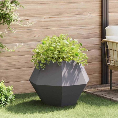 Jardinera Negro 75 x 75 x 60 cm Acero en Macetas y jardineras | Comprar online en Foru.es