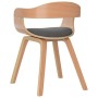 Silla de comedor 6 uds madera curvada y tela gris claro de vidaXL, Sillas de comedor - Ref: Foro24-3092393, Precio: 957,65 €,...