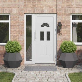 Jardinera 2 pcs Negro 75 x 75 x 60 cm Acero en Macetas y jardineras | Comprar online en Foru.es