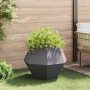 Jardinera 2 pcs Negro 75 x 75 x 60 cm Acero en Macetas y jardineras | Comprar online en Foru.es