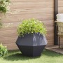Jardinera Antracita 75 x 75 x 60 cm Acero en Macetas y jardineras | Comprar online en Foru.es