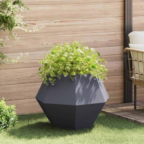 Jardinera Antracita 75 x 75 x 60 cm Acero en Macetas y jardineras | Comprar online en Foru.es