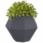Jardinera Antracita 75 x 75 x 60 cm Acero en Macetas y jardineras | Comprar online en Foru.es