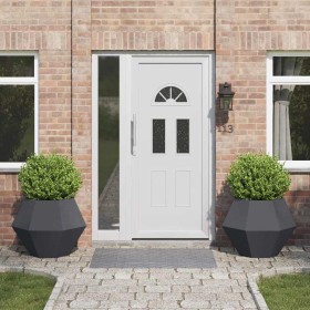 Jardinera 2 pcs Antracita 75 x 75 x 60 cm Acero en Macetas y jardineras | Comprar online en Foru.es