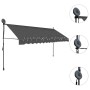 Toldo manual retráctil con LED gris antracita 400 cm en Toldos | Comprar online en Foru.es