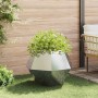 Jardinera 2 pcs Plateado 75 x 75 x 60 cm Acero inoxidable en Macetas y jardineras | Comprar online en Foru.es