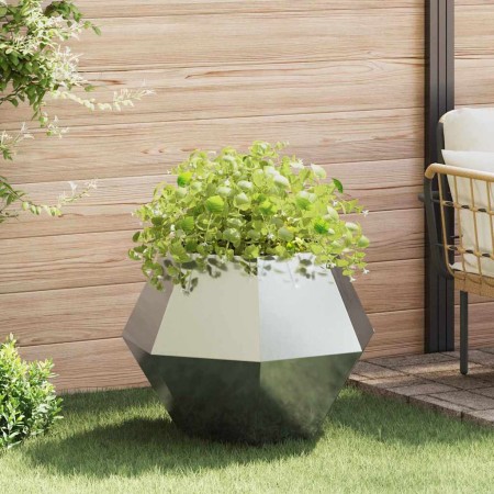 Jardinera Plateado 75 x 75 x 60 cm Acero Galvanizado en Macetas y jardineras | Comprar online en Foru.es
