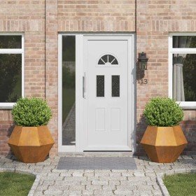 Jardinera 2 pcs Oxidado 75 x 75 x 60 cm Acero autopatinable en Macetas y jardineras | Comprar online en Foru.es