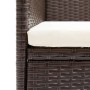 Set muebles de jardín con cojines 7 pzas ratán sintético marrón de vidaXL, Conjuntos de jardín - Ref: Foro24-3094995, Precio:...