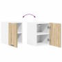 Mueble colgante Riga 2 pcs Roble Sonoma y 30 x 31 x 40 cm en Armarios de cocina | Comprar online en Foru.es