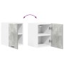 Mueble colgante Riga 2 pcs Gris Concreto y 30 x 31 x 40 cm en Armarios de cocina | Comprar online en Foru.es