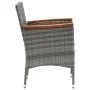 Juego muebles jardín 7 pzas con cojines ratán sintético gris de vidaXL, Conjuntos de jardín - Ref: Foro24-3095006, Precio: 53...