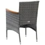 Juego muebles jardín 7 pzas con cojines ratán sintético gris de vidaXL, Conjuntos de jardín - Ref: Foro24-3095006, Precio: 53...