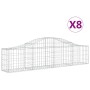 Cestas de gaviones 8 uds forma de arco hierro 200x30x40/60 cm de vidaXL, Maceteros y jardineras - Ref: Foro24-3145373, Precio...