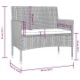 Set muebles de jardín 16 pzas y cojines ratán sintético marrón de vidaXL, Conjuntos de jardín - Ref: Foro24-3095958, Precio: ...
