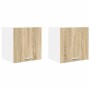 Mueble colgante Riga 2 pcs Roble Sonoma y 40 x 31 x 40 cm en Armarios de cocina | Comprar online en Foru.es