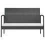 Set muebles de jardín 16 piezas y cojines ratán sintético negro de vidaXL, Conjuntos de jardín - Ref: Foro24-3095964, Precio:...