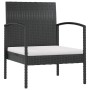 Set muebles de jardín 16 piezas y cojines ratán sintético negro de vidaXL, Conjuntos de jardín - Ref: Foro24-3095964, Precio:...
