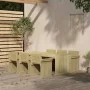 Set de comedor de jardín 7 piezas madera pino impregnada de vidaXL, Conjuntos de jardín - Ref: Foro24-3096615, Precio: 672,68...
