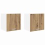 Mueble colgante Riga 2 pcs Roble Artesano y 40 x 31 x 40 cm en Armarios de cocina | Comprar online en Foru.es