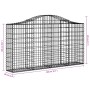 Cestas gaviones 30 uds forma de arco hierro 200x30x100/120 cm de vidaXL, Maceteros y jardineras - Ref: Foro24-3145447, Precio...