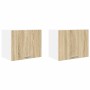 Mueble colgante Riga 2 pcs Roble Sonoma y 50 x 31 x 40 cm en Armarios de cocina | Comprar online en Foru.es