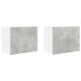 Mueble colgante Riga 2 pcs Gris Concreto y 50 x 31 x 40 cm en Armarios de cocina | Comprar online en Foru.es