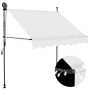 Toldo manual retráctil con LED crema 100 cm en Toldos | Comprar online en Foru.es