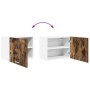 Mueble colgante con puerta Riga Roble Ahumado y 50 x 31 x 40 cm en Armarios de cocina | Comprar online en Foru.es