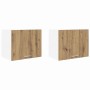 Mueble colgante Riga 2 pcs Roble Artesano y 50 x 31 x 40 cm en Armarios de cocina | Comprar online en Foru.es