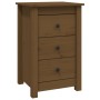 Mesitas de noche 2 uds madera de pino marrón miel 40x35x61,5 cm de vidaXL, Mesitas de noche - Ref: Foro24-813706, Precio: 117...