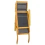Sillas de jardín con reposapiés 2 uds madera acacia y textilene de vidaXL, Tumbonas - Ref: Foro24-3120441, Precio: 193,25 €, ...