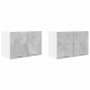 Mueble colgante Riga 2 pcs Gris Concreto y 60 x 31 x 40 cm en Armarios de cocina | Comprar online en Foru.es