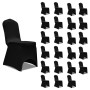 Funda de silla elástica 24 unidades negro de vidaXL, Fundas - Ref: Foro24-3051639, Precio: 92,49 €, Descuento: %