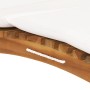 Tumbonas con cojines 2 unidades madera maciza de teca de vidaXL, Tumbonas - Ref: Foro24-3143633, Precio: 373,58 €, Descuento: %