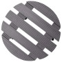 Soportes con ruedas para plantas 4 unidades gris WPC Ø30x7,5 cm de vidaXL, Soportes para macetas - Ref: Foro24-3143924, Preci...