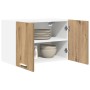 Mueble colgante Riga 2 pcs Roble Artesano y 60 x 31 x 40 cm en Armarios de cocina | Comprar online en Foru.es